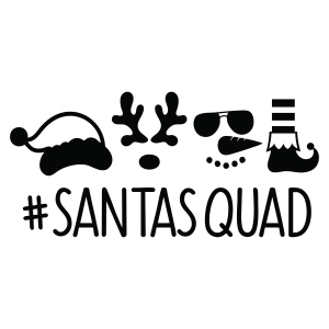Santa Squad SVG, Funny Christmas Shirt Cut File Santa Claus SVG
