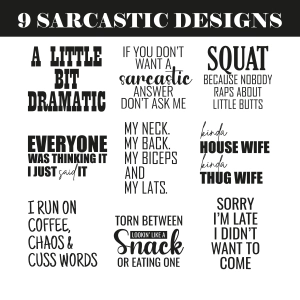 Sarcastic SVG Bundle, Sarcastic Quotes Bundle SVG Download Funny SVG