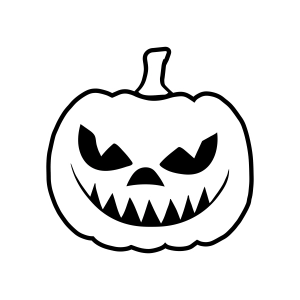 Scary Halloween Pumpkin SVG, Basic Pumpkin Pumpkin SVG