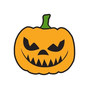 Scary Pumpkin SVG Cut File, Halloween Pumpkin SVG Pumpkin SVG
