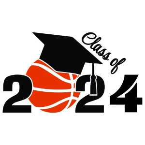 Class Of 2024 Basketball SVG, Digital Download Graduation SVG