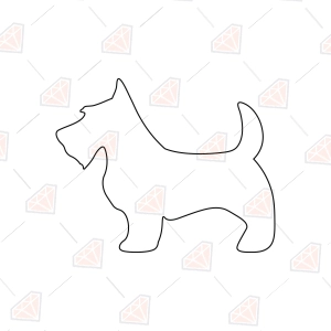 Scottie Outline SVG