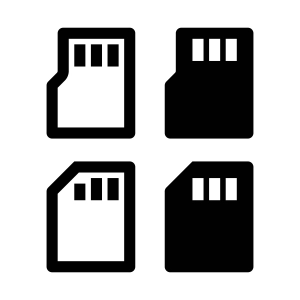 SD Card Icons SVG Icon SVG