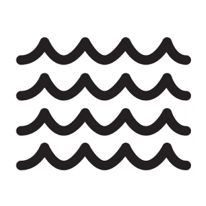 Sea Wave SVG Cut Files, Sea Waves SVG Vector Instant Download Water SVG