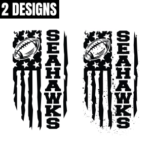 Seahawks SVG with USA Flag, Seahawks Football Svg
