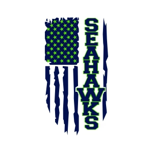 Seattle Seahawks SVG with US Flag, Seahawks Football Svg