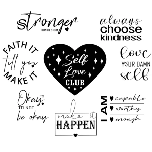 Self Love SVG Bundle, Valentine's Day SVG Instant Download Love SVG