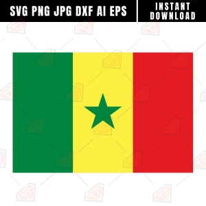 Senegal Flag SVG Svg