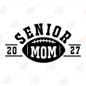 Senior Football Mom 2027 SVG, Class of 2027 Senior Night Shirt SVG