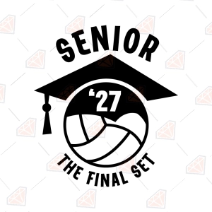 Senior Volleyball 2027 SVG, The Final Set Senior SVG