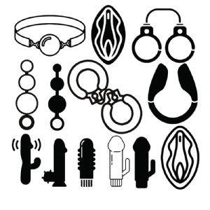 Sex Toys Bundle SVG, Sex Toys Clipart Cut Files Drawings