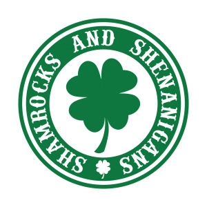 Shamrock And Shenanigans SVG Logo St Patrick's Day SVG