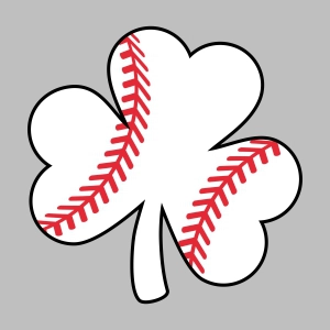 Shamrock Baseball SVG Design, Cut and Cricut Files Shamrock SVG