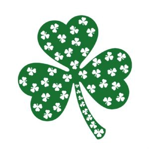 Shamrock Made of Shamrocks SVG Cut File, Instant Download Shamrock SVG