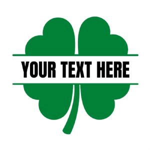 Shamrock Monogram SVG, Clover Leaf SVG Cut File Shamrock SVG