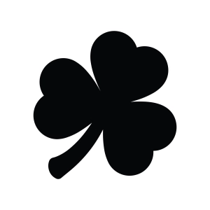 Shamrock Silhouette SVG, Clover Clipart SVG St Patrick's Day SVG