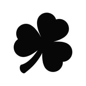 Shamrock Silhouette SVG, Clover Clipart SVG Shamrock SVG