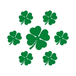 Shamrocks Design SVG Cut File, Clover Leaf SVG Shamrock SVG