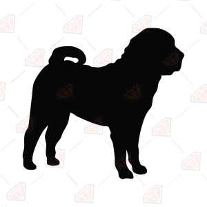 Shar Pei Silhouette – Shar Pei SVG Dog Cut File