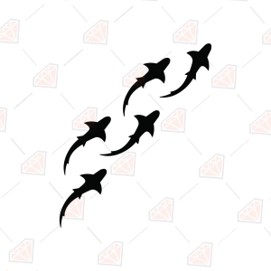 Shark Silhouette Clipart SVG