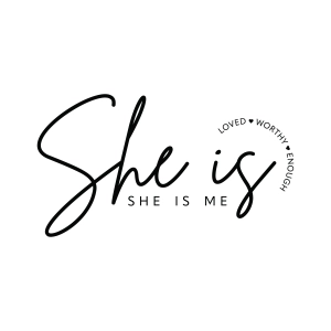 She Is Me SVG, PNG, DXF Files, Loved Worthy Enough SVG Mom SVG