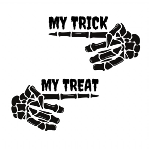 She's My Trick He's My Treat SVG, Halloween Couple SVG Halloween SVG