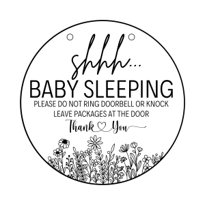 Shhh Baby Sleeping SVG, Doormat SVG Instant Download Baby SVG