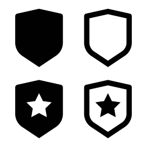 Shield Bundle SVG Clipart & Cut Files Icon SVG