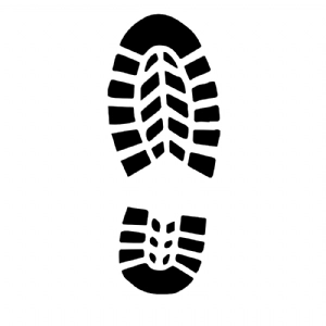 Shoe Print SVG Vector & Clipart Files Vector Illustration