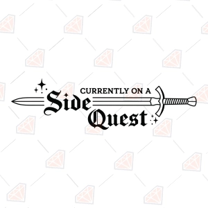 Side Quest SVG – ADHD Cut File