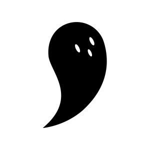 Simple Ghost SVG, Halloween Ghost SVG Design for DIY Halloween SVG