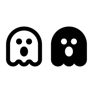 Simple Ghosts Icon SVG Ghost SVG