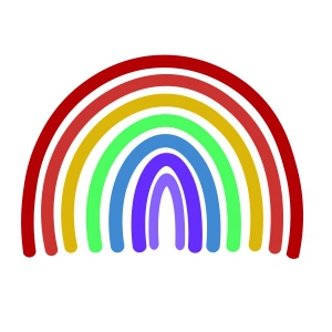 Simple Rainbow SVG Clipart, Basic Rainbow SVG Rainbow SVG