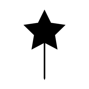 Simple Star Cake Topper SVG Cut File Cake Topper SVG