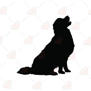 Sitting Golden Retriever Silhouette