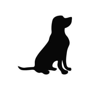 Sitting Labrador Silhouette SVG Vector File Dog SVG