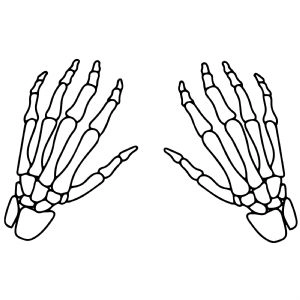 Skeleton Hand SVG, Skeleton SVG Instant Download Halloween SVG