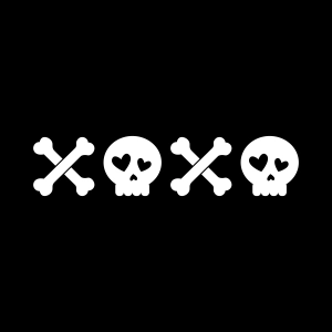 Skull XOXO SVG, Kiss And Hugs SVG Vector Files Xoxo SVG