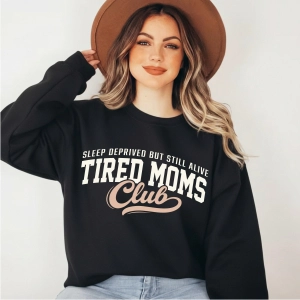 Sleep Deprived But Still Alive Tired Moms Club SVG