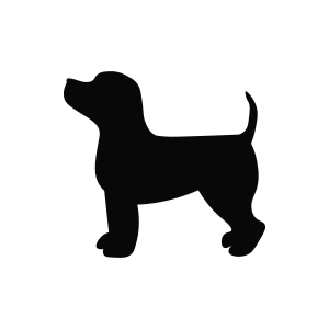 Small Dog Silhouette SVG, Cut File Dog SVG