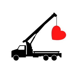 Smooth Operator SVG, Construction Heart SVG Clipart Valentine's Day SVG