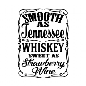 Smooth As Tennessee Whiskey Svg Cut Files, Whiskey Label SVG T-shirt SVG
