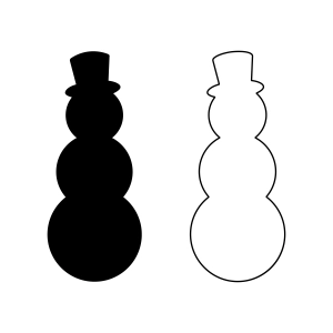 Snowman Clipart & SVG Cut Files