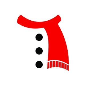 Snowman Scarf SVG, Cricut & Silhouette