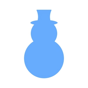 Snowman Silhouette SVG Snowman SVG