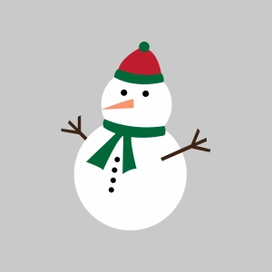 Snowman SVG Cut File Christmas SVG