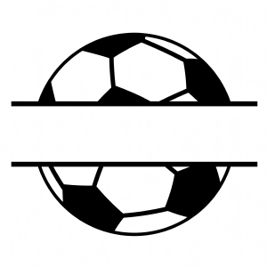 Soccer Ball Monogram SVG, Download Soccer Ball with Name SVG Football SVG