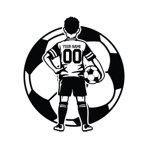 Soccer Boy SVG, Soccer Player Kid Svg