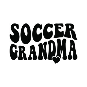 Soccer Grandma SVG with Wavy Text Soccer SVG