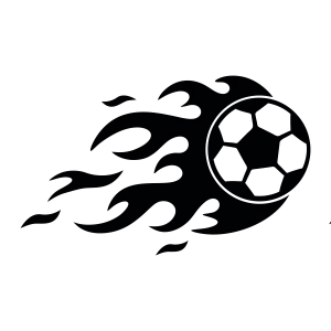 Soccer In Fire SVG, Soccer Flame SVG Download Soccer SVG